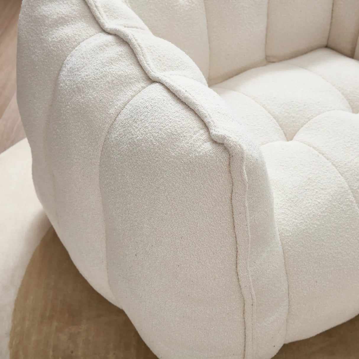 Soft Chenille Bean Bag Chair With High Resilient Foam - Omega Lifestyles