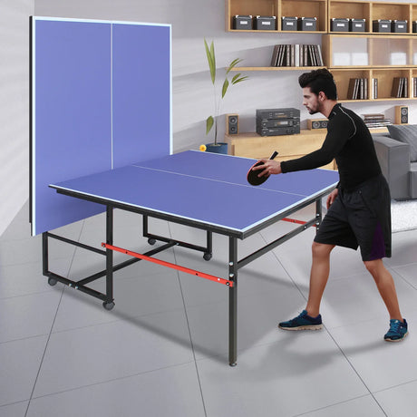 Foldable Mid-Size Portable Table Tennis Table Set - Omega Lifestyles