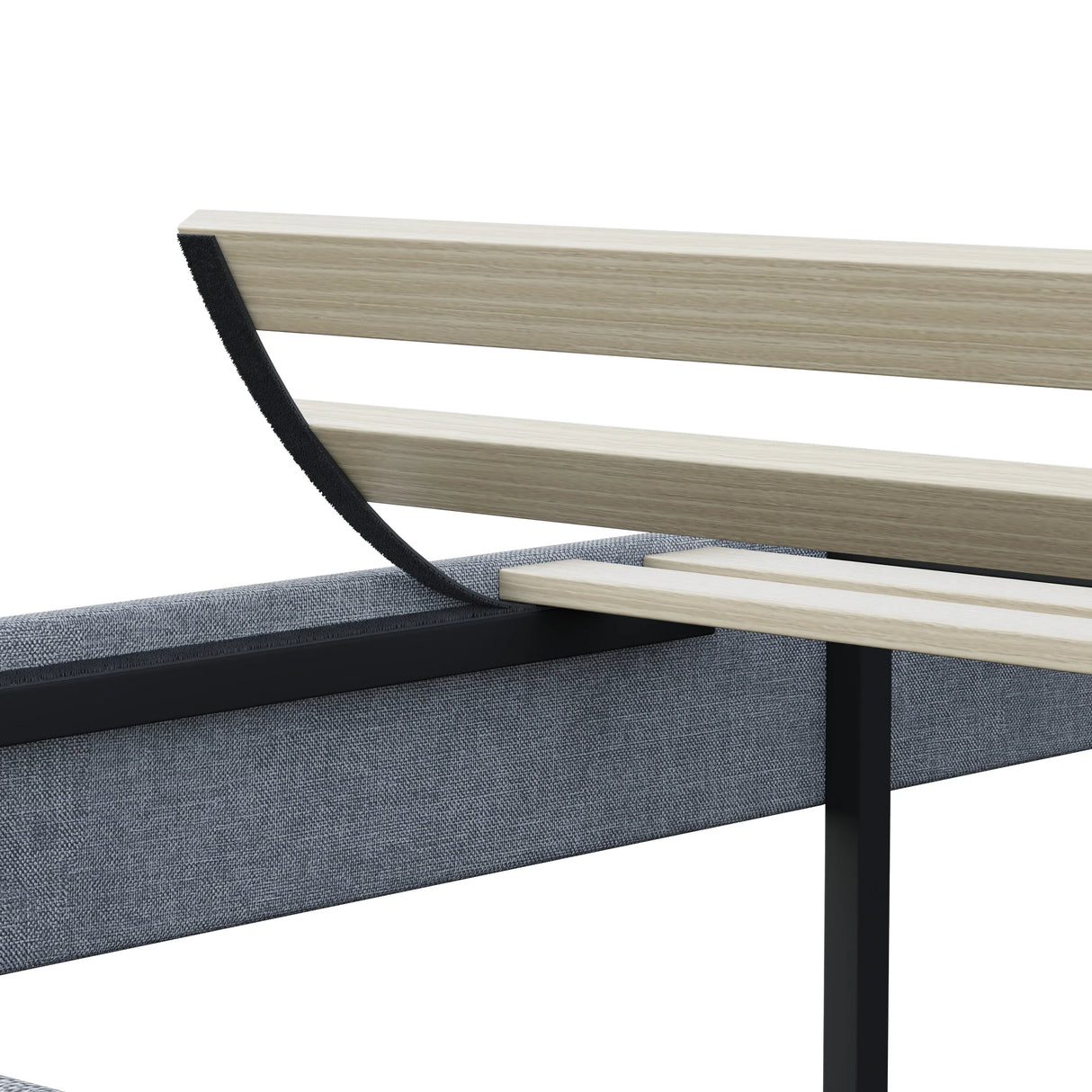 Queen Modern Iron Adjustable Headboard Bed Frame - Omega Lifestyles