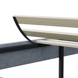 Queen Modern Iron Adjustable Headboard Bed Frame - Omega Lifestyles