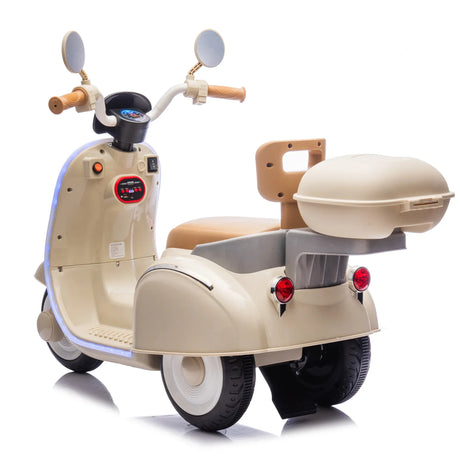 12V Dual Motor Kids Three-Wheel Electric Ride-On Motorcycle - Omega Lifestyles