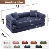 Modular Folding Convertible Corduroy Sofa Bed - Omega Lifestyles