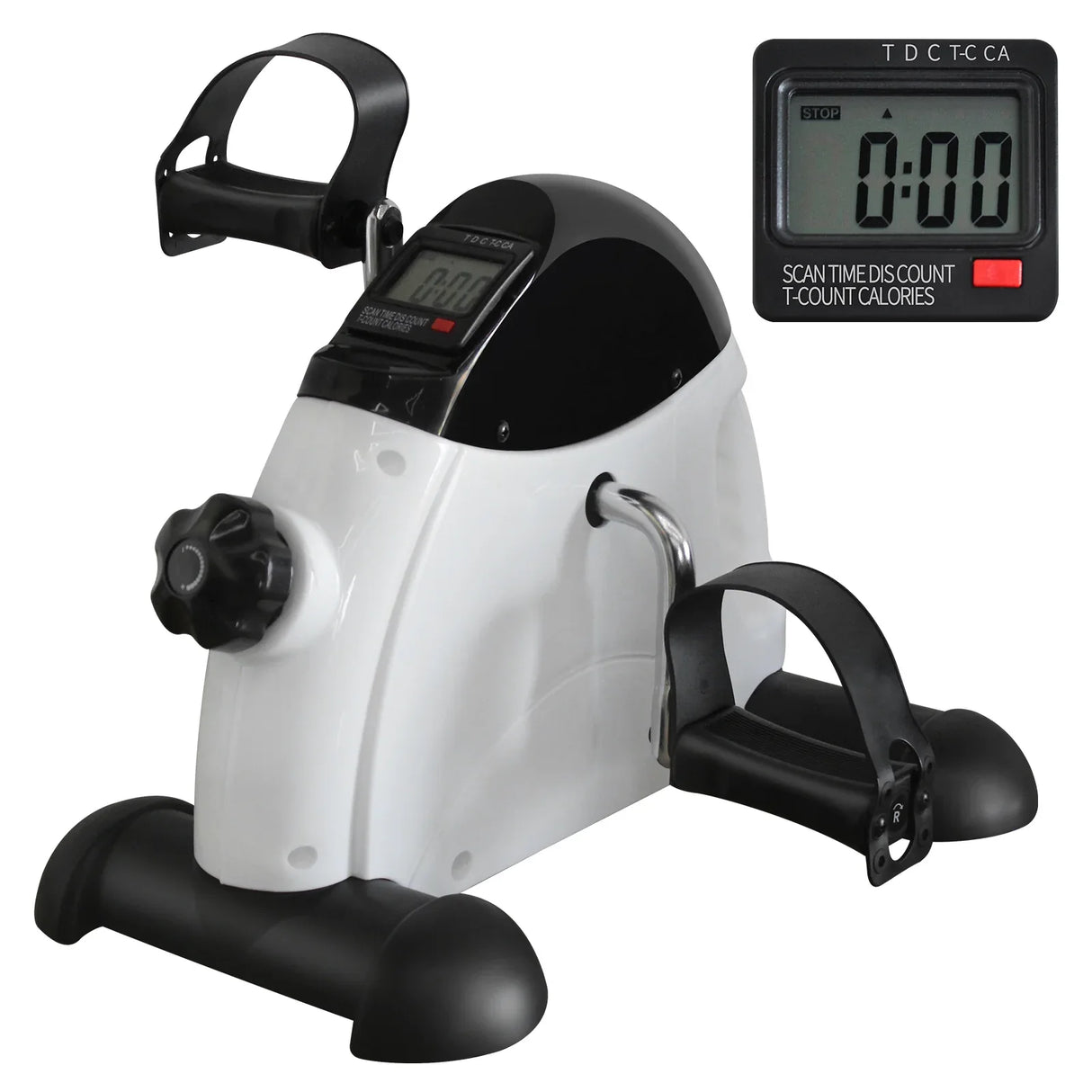 Mini Exercise Bike With LED Display And Instep Strap - Omega Lifestyles