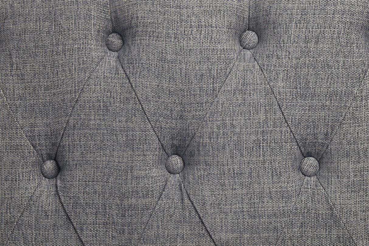 Gray Fabric Upholstered Wooden Seating Chair - Omega Lifestyles