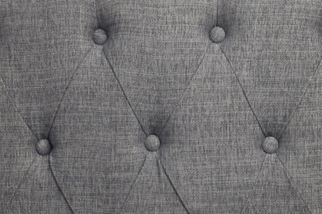 Gray Fabric Upholstered Wooden Seating Chair - Omega Lifestyles