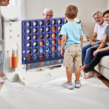 4-in-1 Adjustable Height Multi-Game Set With Mesh Bag - Omega Lifestyles
