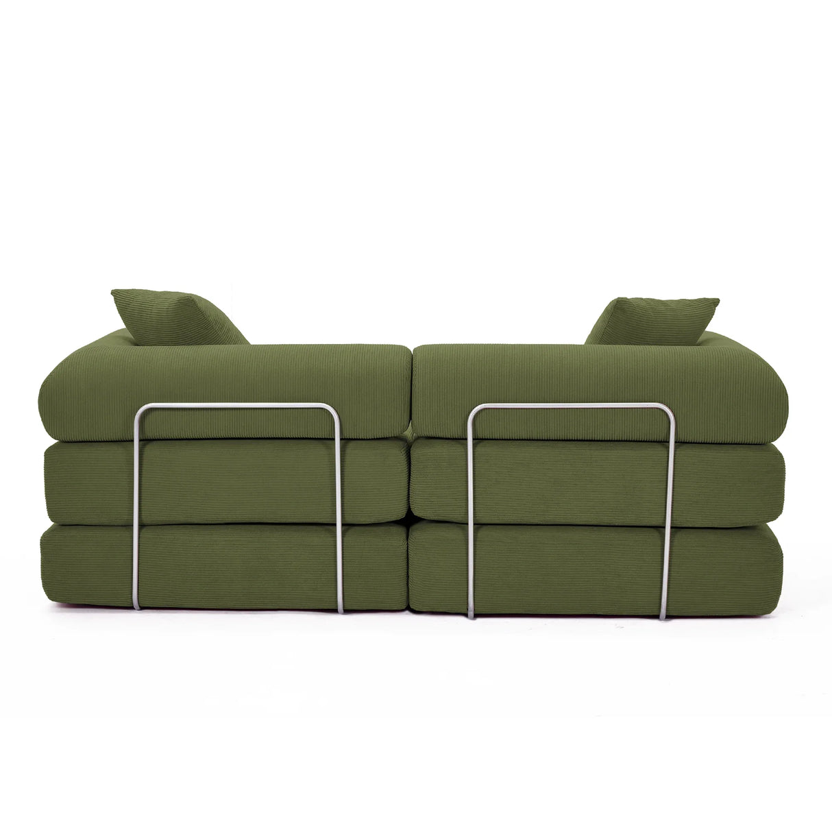 Modular Folding Corduroy Convertible Sofa Bed - Omega Lifestyles