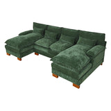 Chenille Fabric 3-Seat Combination Sofa - Omega Lifestyles