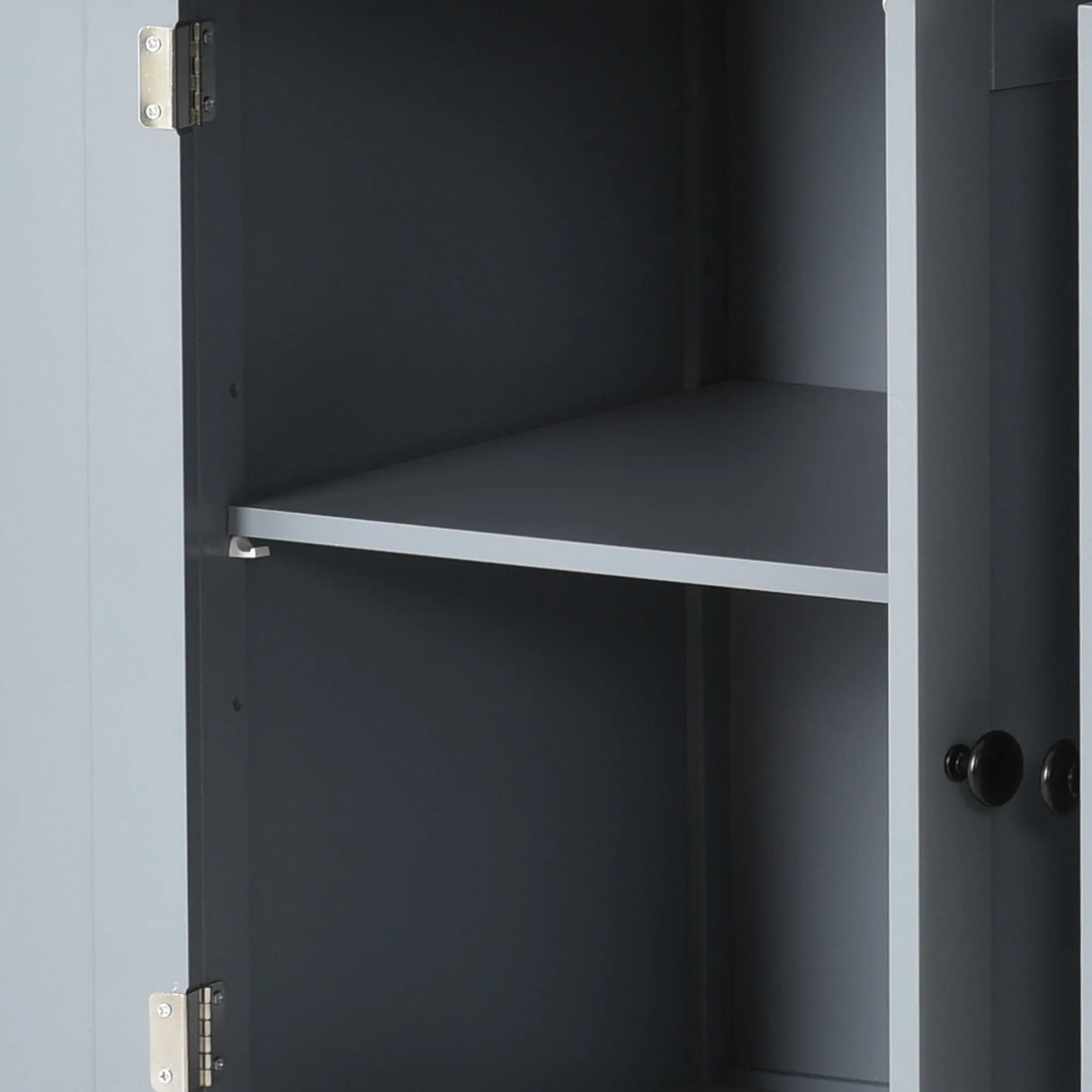 Kitchen Island Cart Solid Wood Top Four Door Cabinet - Omega Lifestyles