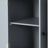 Kitchen Island Cart Solid Wood Top Four Door Cabinet - Omega Lifestyles