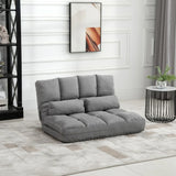 Adjustable Folding Floor Sofa Chair With Two Pillows - Omega Lifestyles