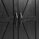 Farmhouse Style Rolling Kitchen Island With Power Outlet - Omega Lifestyles