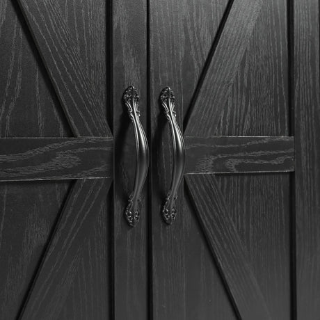 Farmhouse Style Rolling Kitchen Island With Power Outlet - Omega Lifestyles