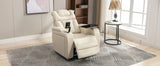 Power PU Leather Recliner Chair With Tray Table USB Port - Omega Lifestyles