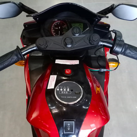 12V Kids Electric Motorcycle With Training Wheels and Lights - Omega Lifestyles