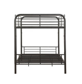 Gunmetal Full Over Full Metal Bunk Bed Frame - Omega Lifestyles