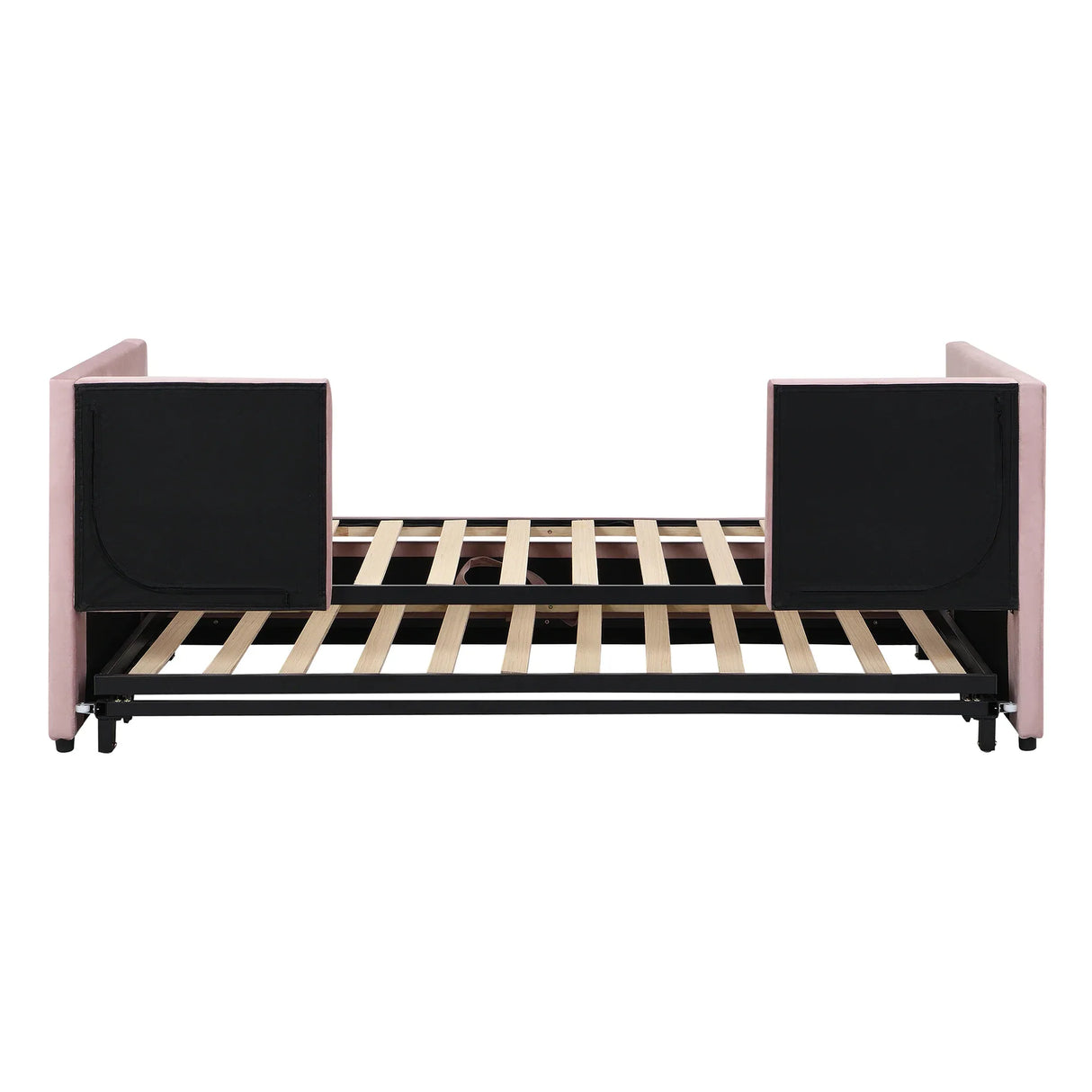 Twin Upholstered Daybed With Pop-Up Trundle Pink - Omega Lifestyles