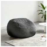 Ergonomic Memory Foam Premium Gray Bean Bag Chair - Omega Lifestyles