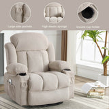 Heated Velvet Swinging Recliner Massage Chair - Omega Lifestyles