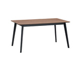 Rectangular Walnut Synthetic Wood Dining Table - Omega Lifestyles