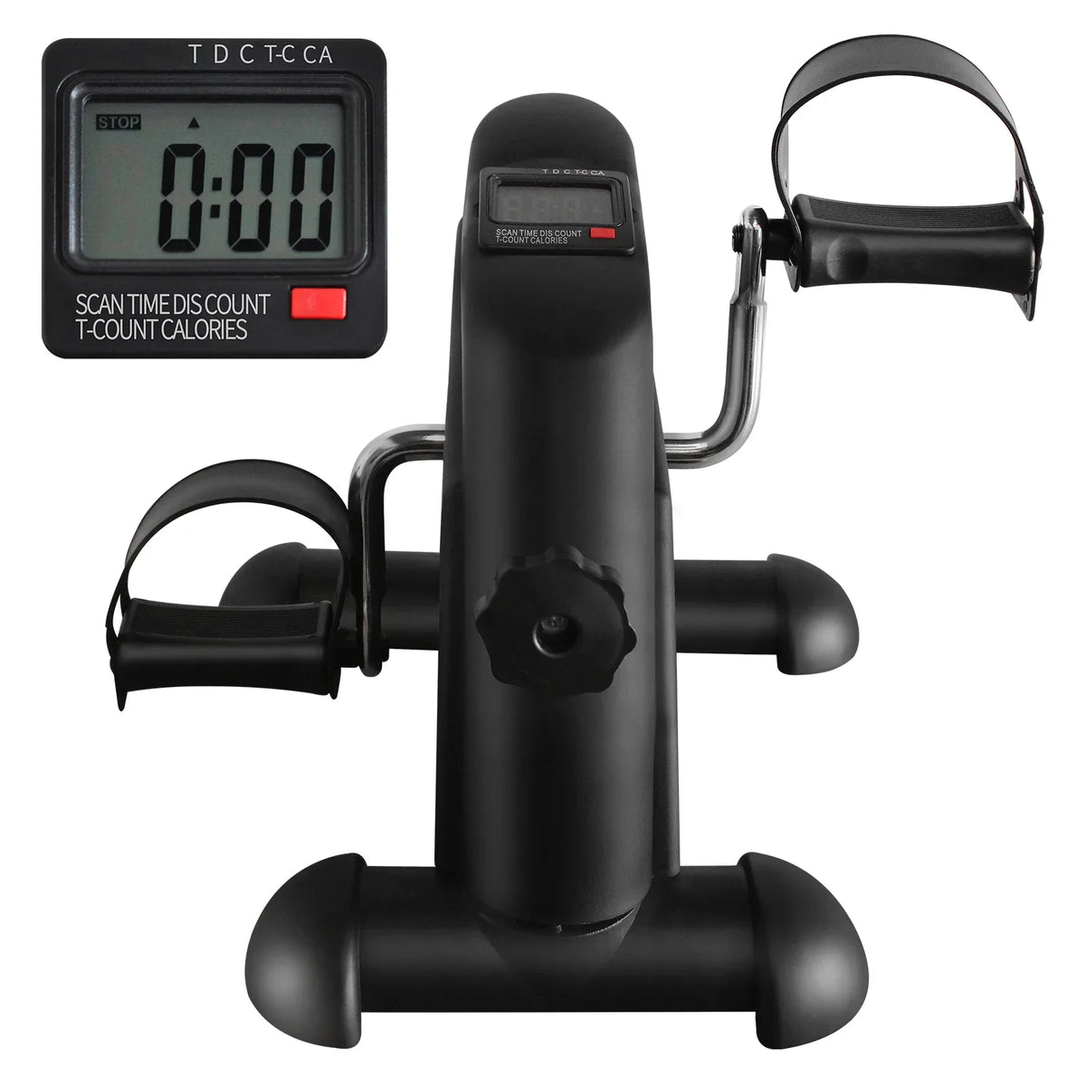 Mini Exercise Bike With LED Display And Instep Strap - Omega Lifestyles