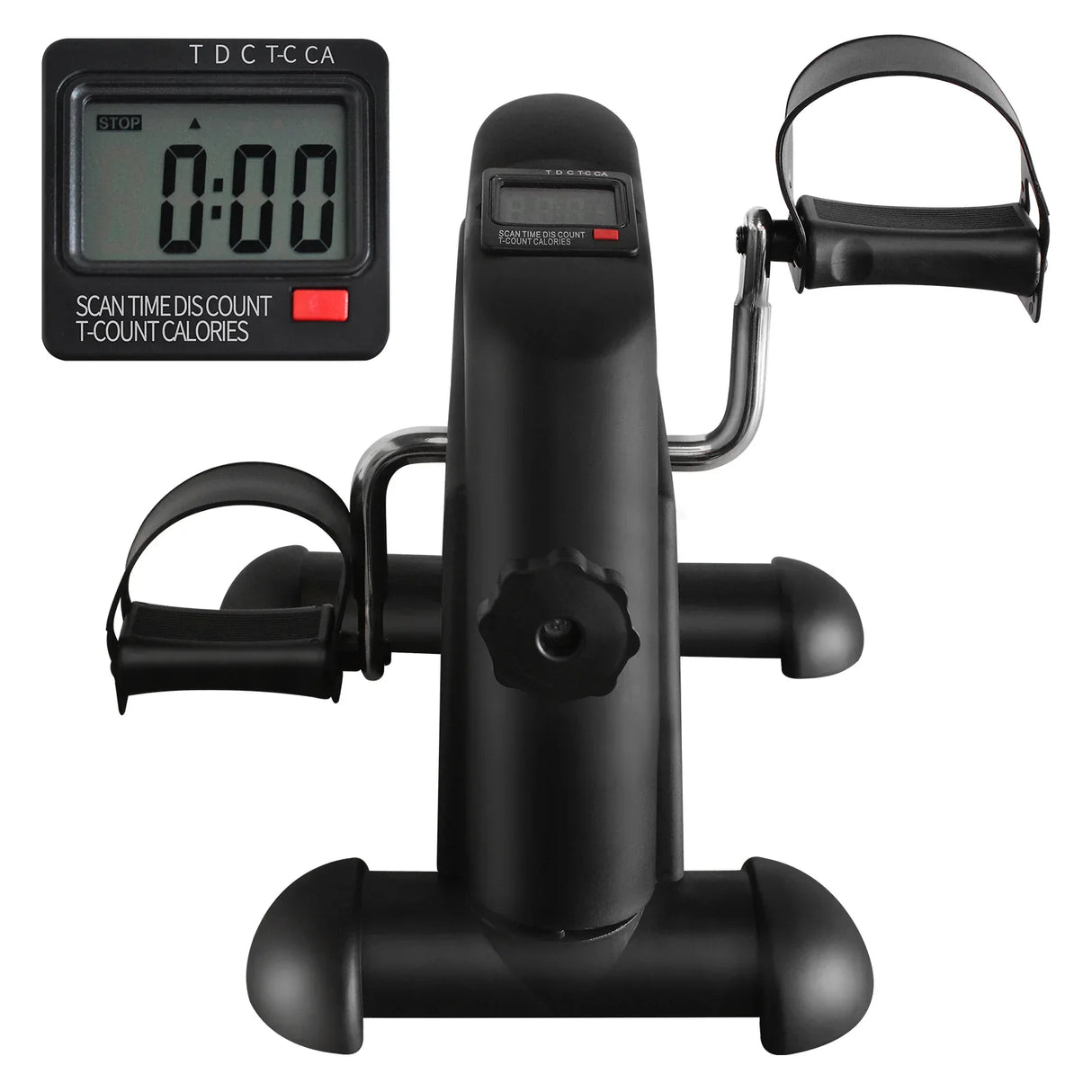 Mini Exercise Bike With LED Display And Instep Strap - Omega Lifestyles