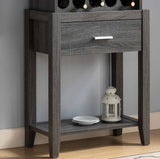 Wine Bar Cabinet Kitchen Storage Cabinet With Drawer - Omega Lifestyles