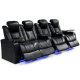 Top-Grain Nappa Leather Power Recliner With Adjustable Features - Omega Lifestyles