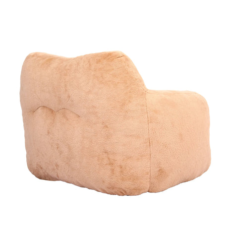 Large Faux Fur High Density Foam Beanbag Chair - Omega Lifestyles