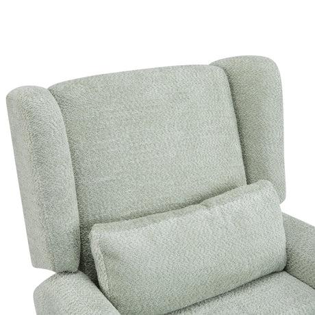 Power Boucle Upholstered 360-Degree Swivel Recliner Chair - Omega Lifestyles