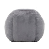 Comfy Faux Fur Bean Bag Chair With Back Support - Omega Lifestyles