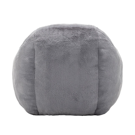 Comfy Faux Fur Bean Bag Chair With Back Support - Omega Lifestyles