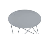 Metal Gray Round Display Utility Accent Table - Omega Lifestyles