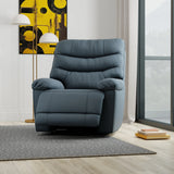 Swivel Glider Recliner With Manual Footrest Leather - Omega Lifestyles