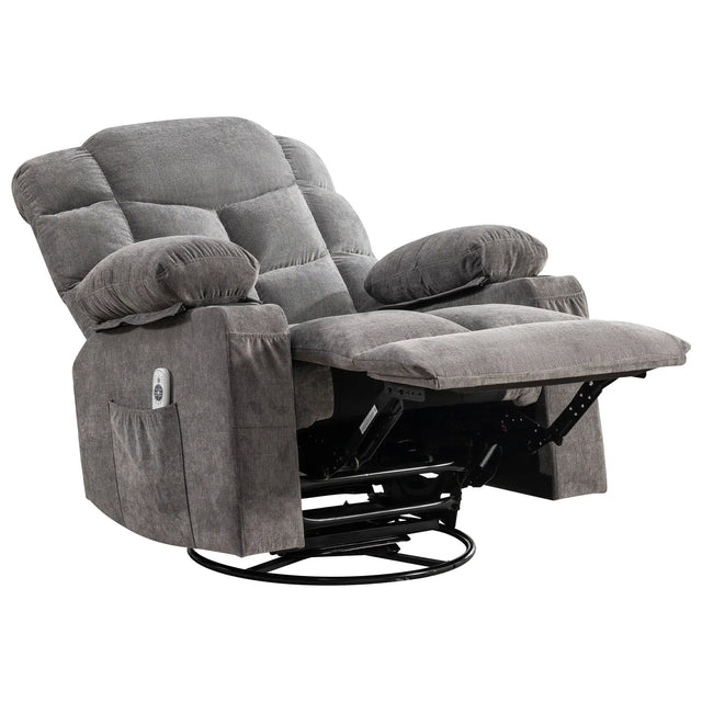Oversized Soft Massage Recliner Chair With Heating - Omega Lifestyles