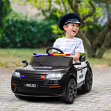 12V Remote Control Kids Electric Police Car With Suspension - Omega Lifestyles