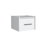 Floating Wall-Mounted Nightstand With Drawer Storage - Omega Lifestyles