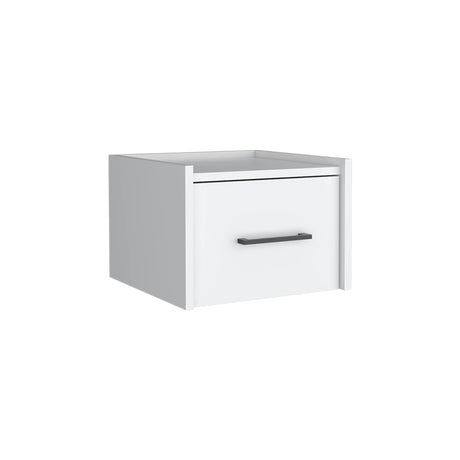 Floating Wall-Mounted Nightstand With Drawer Storage - Omega Lifestyles