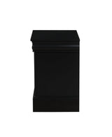 Black Synthetic Wood Modern Philippe III Nightstand - Omega Lifestyles