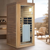 Far Infrared Red Cedar One Person Indoor Sauna Room - Omega Lifestyles