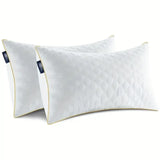 Set Of 2 Soft Hypoallergenic Neck Support Pillows Queen - Omega Lifestyles