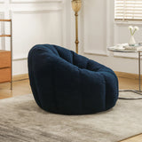 Plush Teddy Fabric Ergonomic Foam Filled Bean Bag Chair - Omega Lifestyles