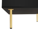 High Gloss Black Coffee Table With Drawers - Omega Lifestyles