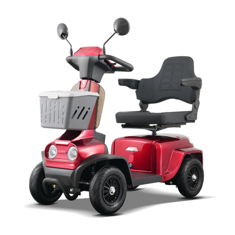 Heavy Duty Red 4-Wheel Mobility Scooter for Adults - Omega Lifestyles