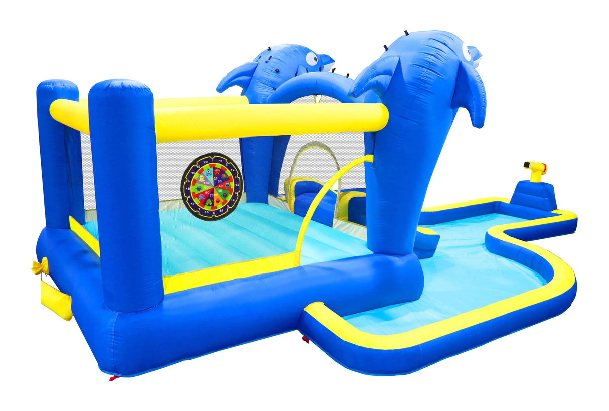 8-in-1 Inflatable Water Park Slide Trampoline Playhouse - Omega Lifestyles