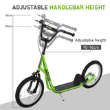 Youth Adjustable Handlebar Kick Scooter With Inflatable Tires - Omega Lifestyles