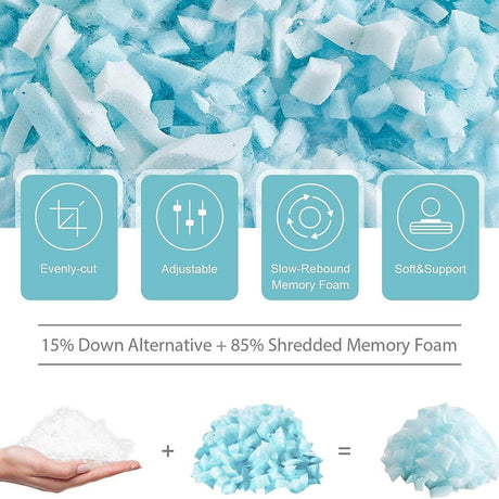 Cooling Memory Foam Cervical Pillow for Adults - Sleep Galleria