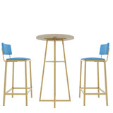 Three Piece Bar Table And Chairs Set With Storage - Omega Lifestyles