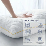 Set Of 2 Soft Hypoallergenic Neck Support Pillows Queen - Omega Lifestyles