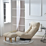 Adjustable Japanese Style Reclining Cotton Sofa Chair - Omega Lifestyles